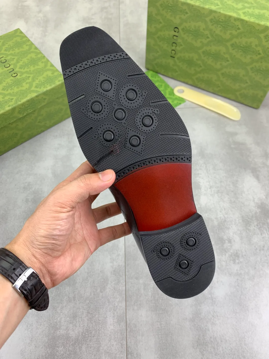 Men's Men's Shoes 💰P580 [New Style] 💰💎💎💎 [Gucci] GUCCI high-end men's formal business leather shoes, original order 1:1! Original imported high-end calfskin, original metal buckle, imported first-layer pigskin lining for feet, original high-end outsole, men's shoe size: 38-44